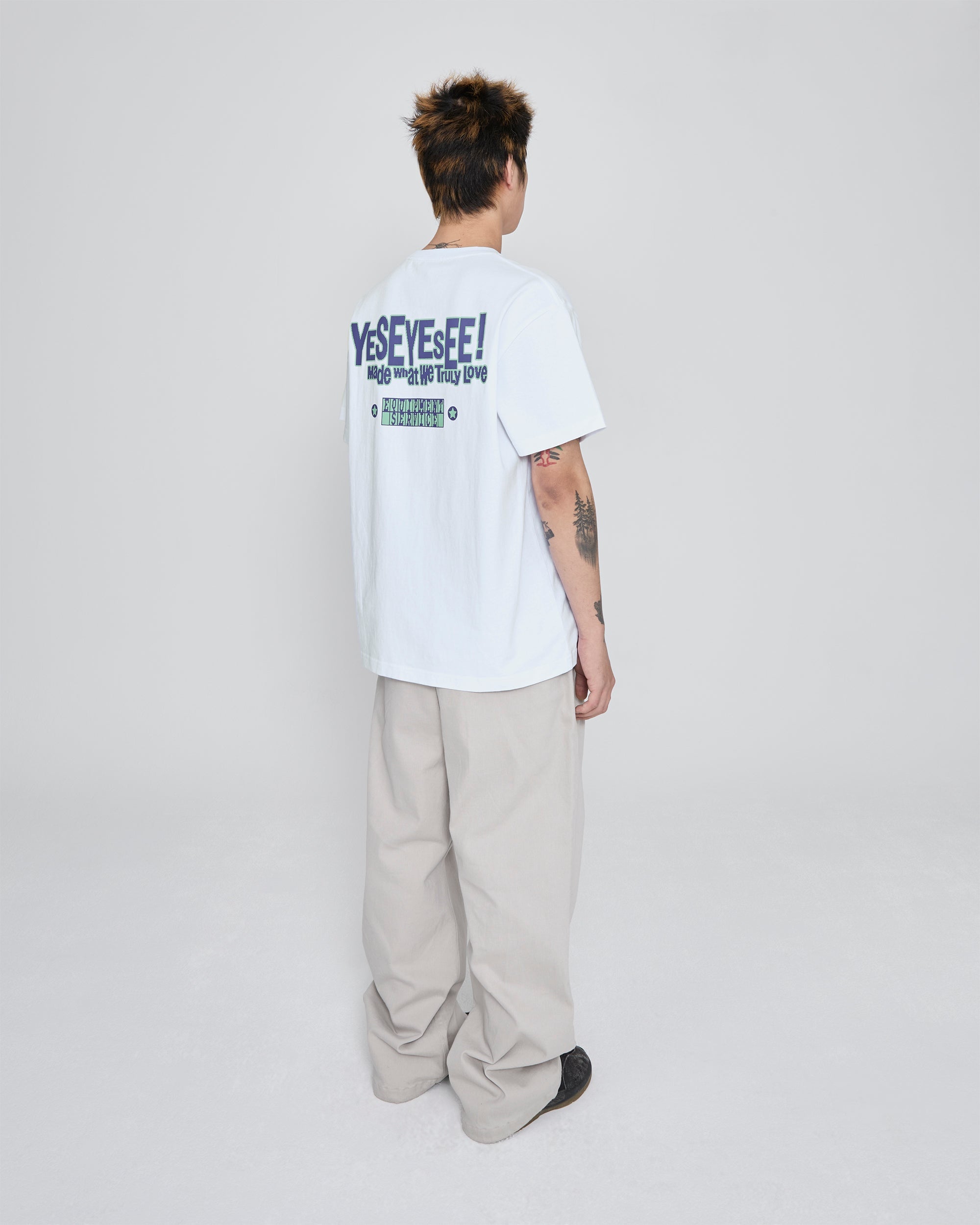 yeseyesee - Y.E.S Palm Tree Tee (White) product image 9 | TRAB K-Fashion Australia