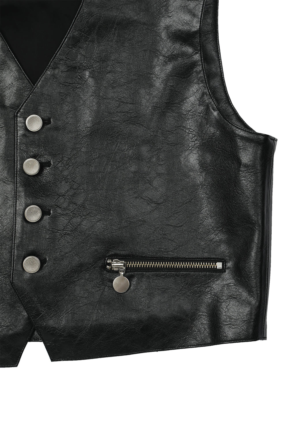 Deinet - Faux Leather Vest (Black) product image 14 | TRAB K-Fashion Australia