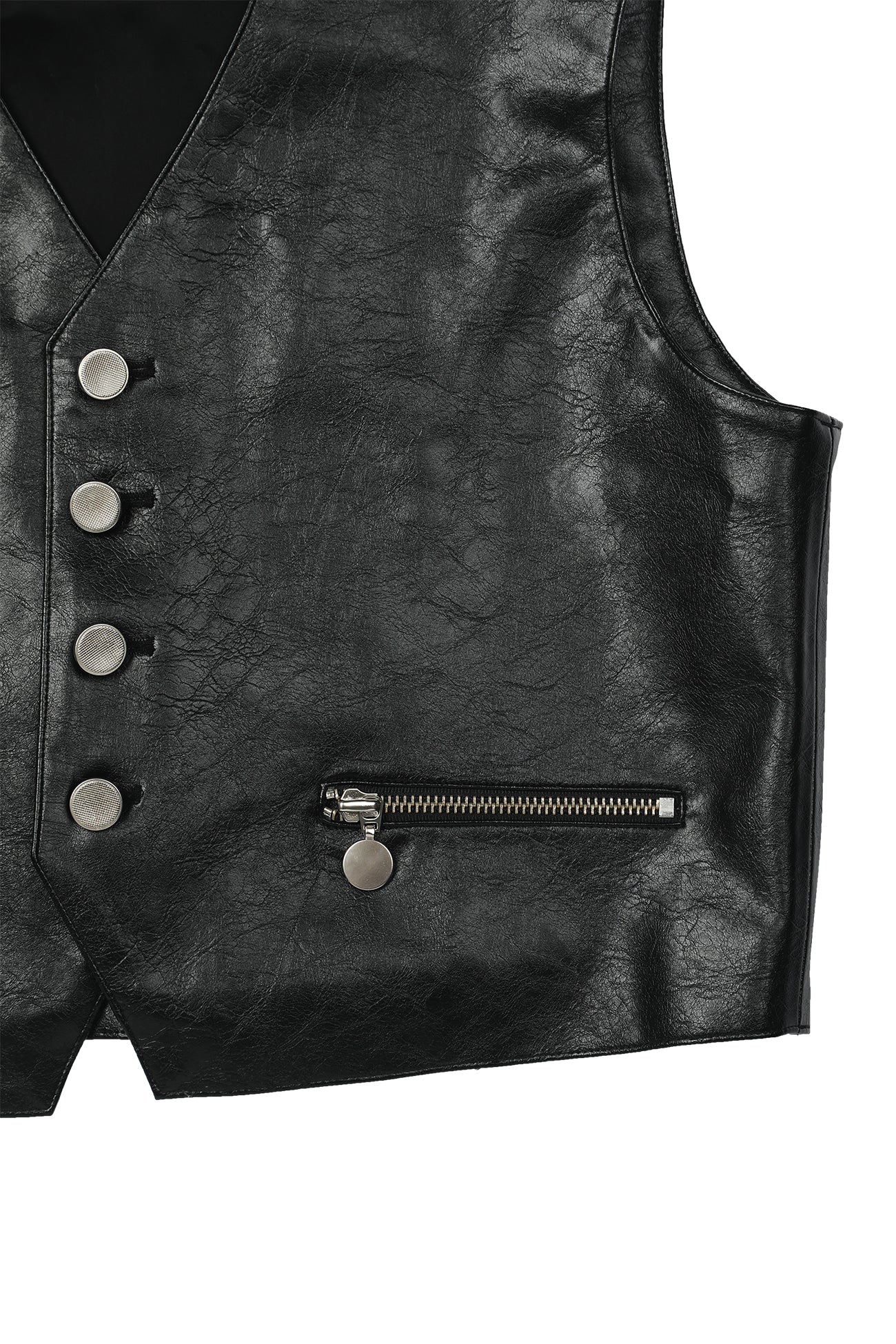 Deinet - Faux Leather Vest (Black) product image 14 | TRAB K-Fashion Australia
