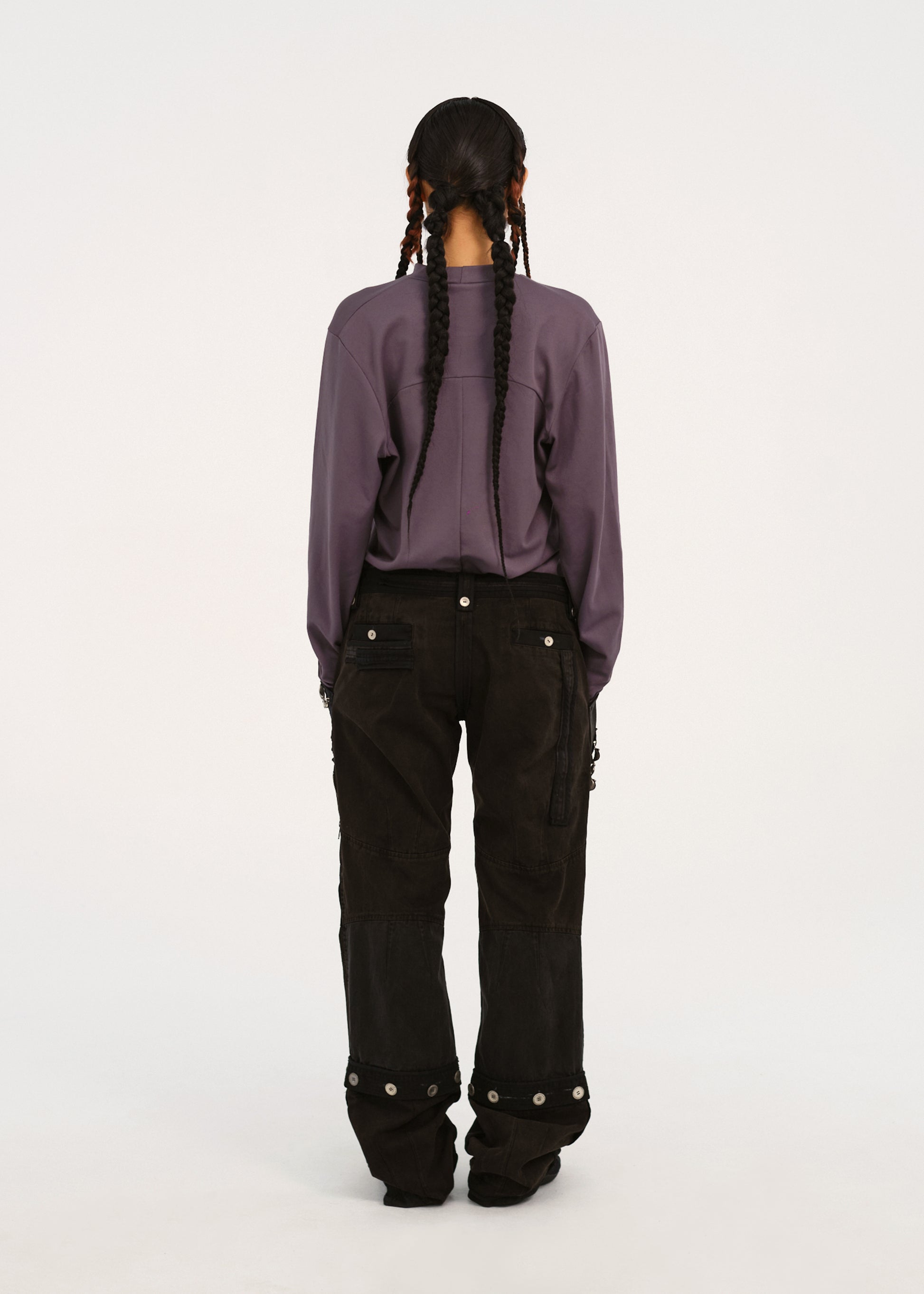 Hyein Seo - Graphic Long Sleeve (Ash Purple) product image 3 | TRAB K-Fashion Australia