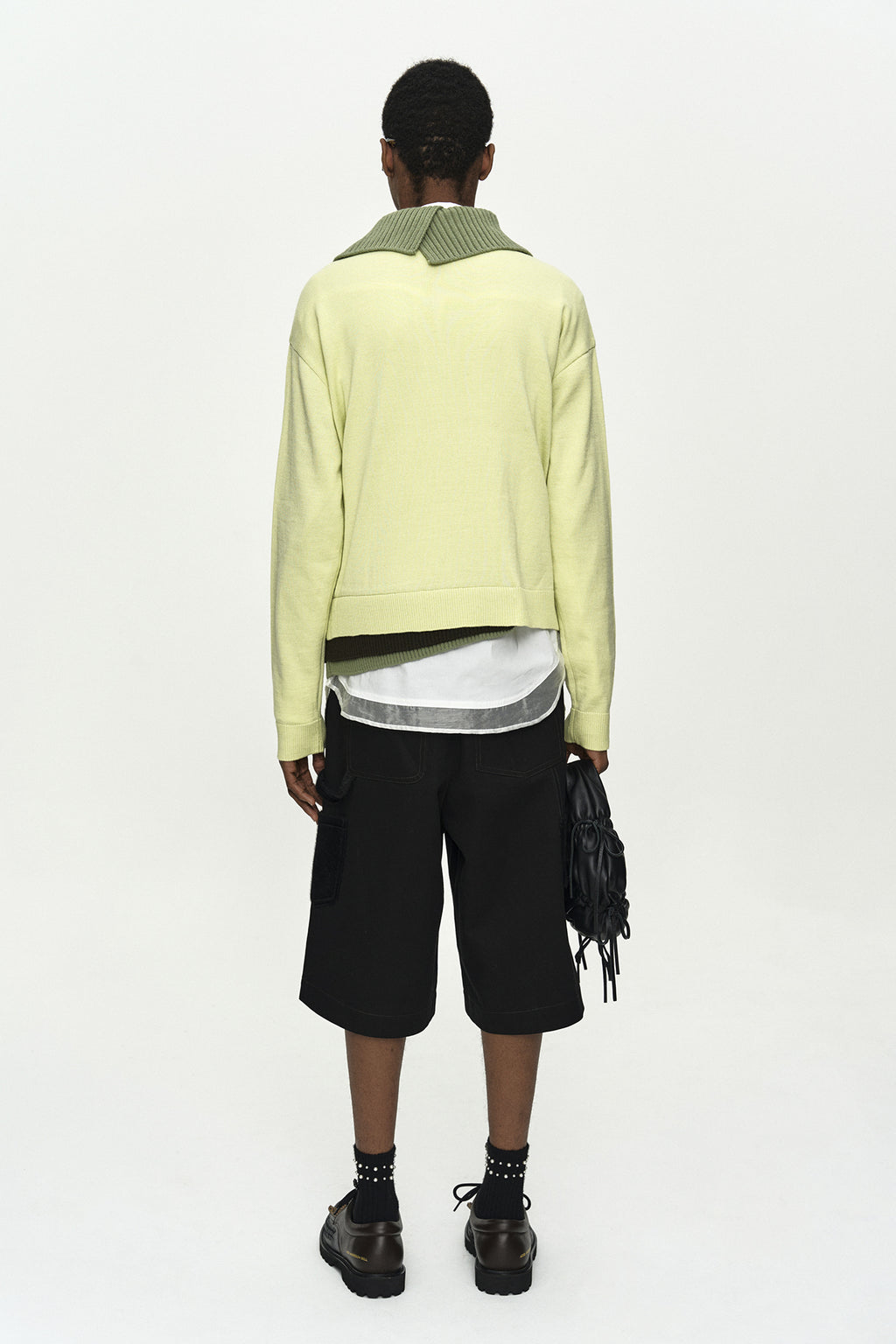 Andersson Bell - Layered Collar Cardigan (Lemon) product image 2 | TRAB K-Fashion Australia