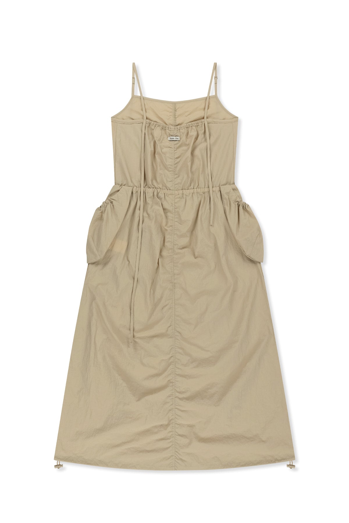 Matin Kim - Strap Detail Sleeveless Utility Dress (Beige) product image 2 | TRAB K-Fashion Australia