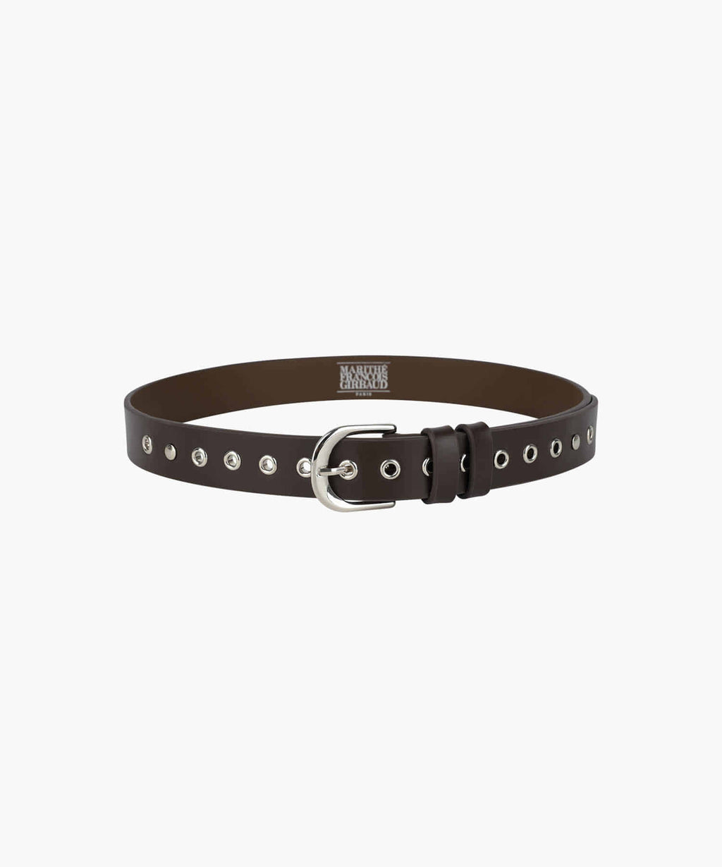 Marithe & Francois Girbaud - Eyelet Buckle Belt (Brown) product image 2 | TRAB K-Fashion Australia