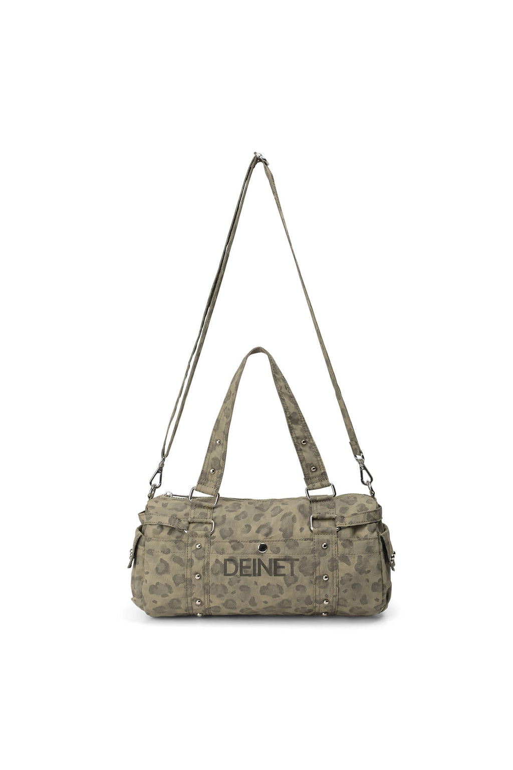Deinet - Logo Leopard Duffle Mini Bag (Khaki) product image 6 | TRAB K-Fashion Australia