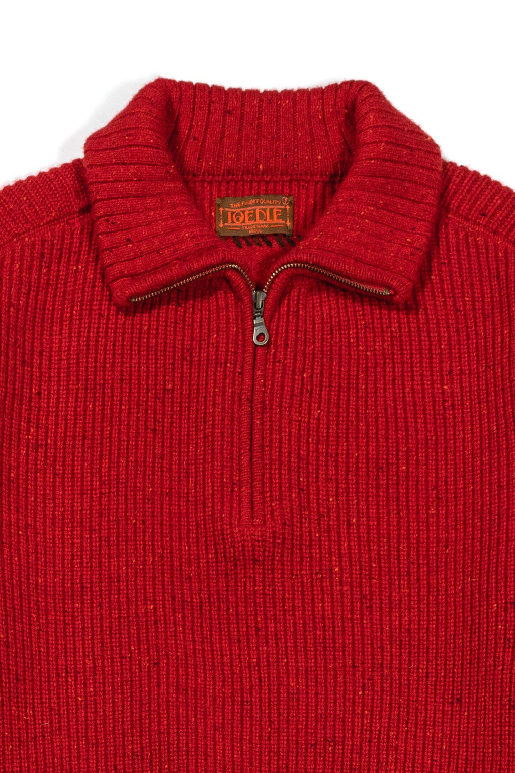 Ioedle - Building Forest Wool Blend Half Zip-Up Knit Pullover (Red) product image 4 | TRAB K-Fashion Australia