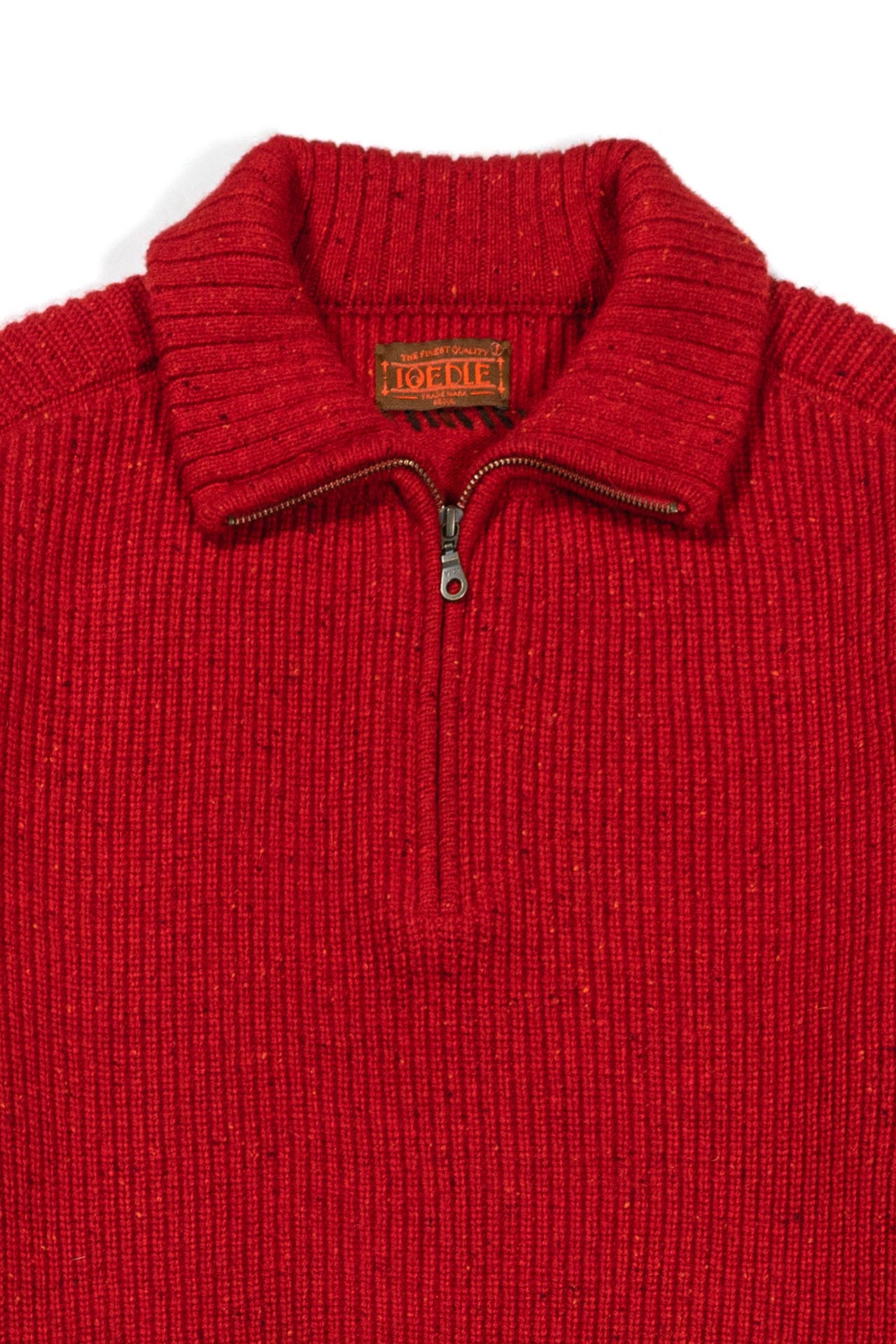 Ioedle - Building Forest Wool Blend Half Zip-Up Knit Pullover (Red) product image 4 | TRAB K-Fashion Australia