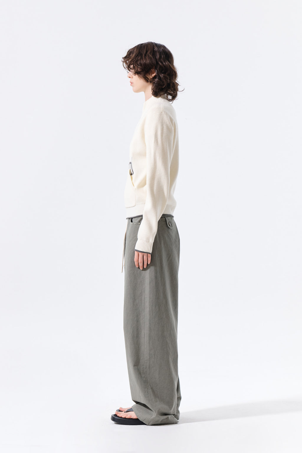 Matin Kim - Applique Felt Logo Top (Cream) product image 7 | TRAB K-Fashion Australia
