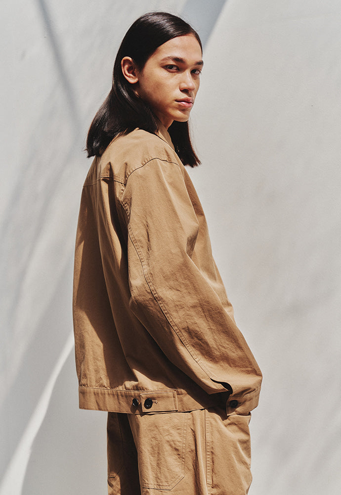 Art if acts - Cotton Trucker Jacket (Beige) product image 4 | TRAB K-Fashion Australia