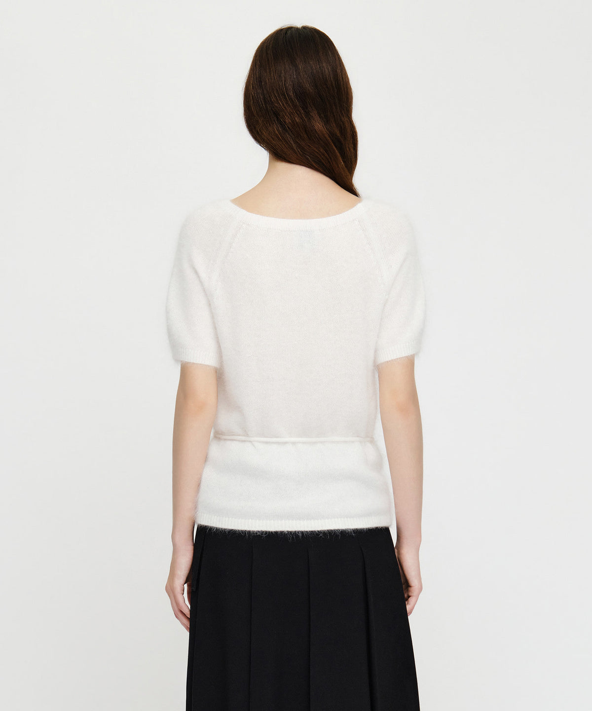 Marithe & Francois Girbaud - Premium Angora Boat Neck Half Knit (Ivory) product image 3 | TRAB K-Fashion Australia