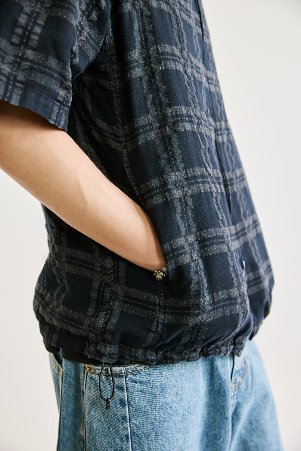 Hatchingroom - Shirket Over Dyed Check Dark (Navy) product image 14 | TRAB K-Fashion Australia