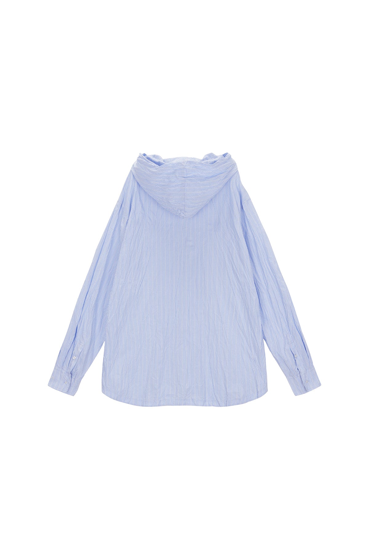 Matin Kim - Crinkle Hoody Shirt Jumper (Sky) product image 2 | TRAB K-Fashion Australia
