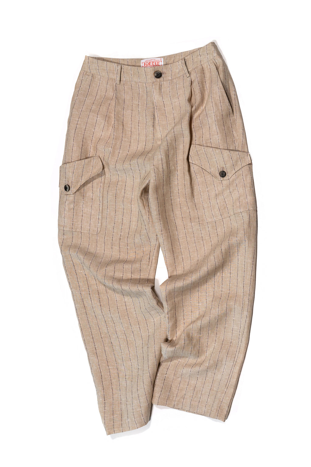 Ioedle - Linen Cargo Pants (Beige) product image 1 | TRAB K-Fashion Australia