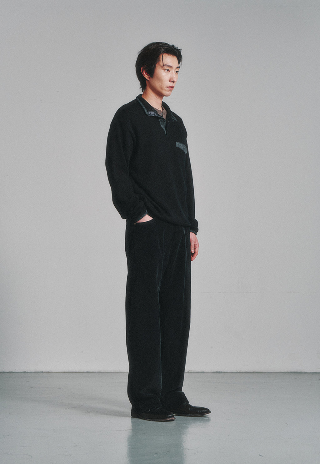 Art if acts - Vintage Pullover Knit (Black/Grey) product image 2 | TRAB K-Fashion Australia