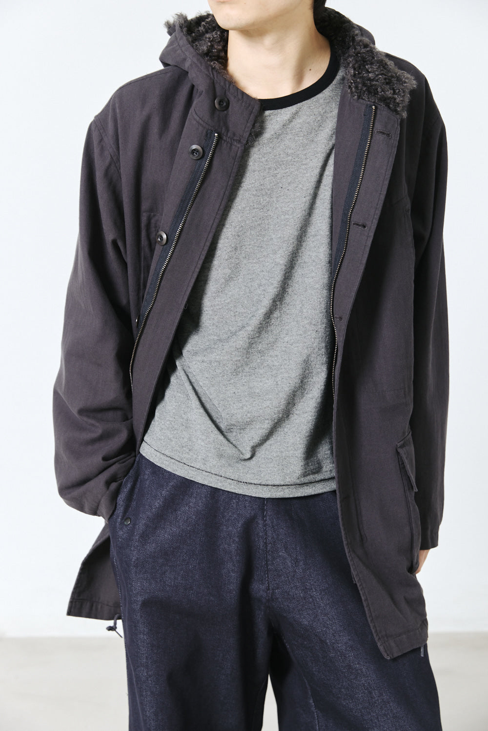 Hatchingroom - Hooded Mil Parka (Charcoal) product image 21 | TRAB K-Fashion Australia