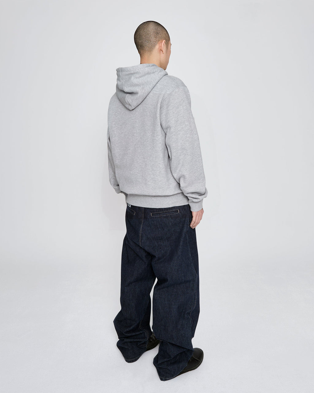 yeseyesee - Y.E.S Snail Logo Zip-Up Hoodie (Grey) product image 9 | TRAB K-Fashion Australia