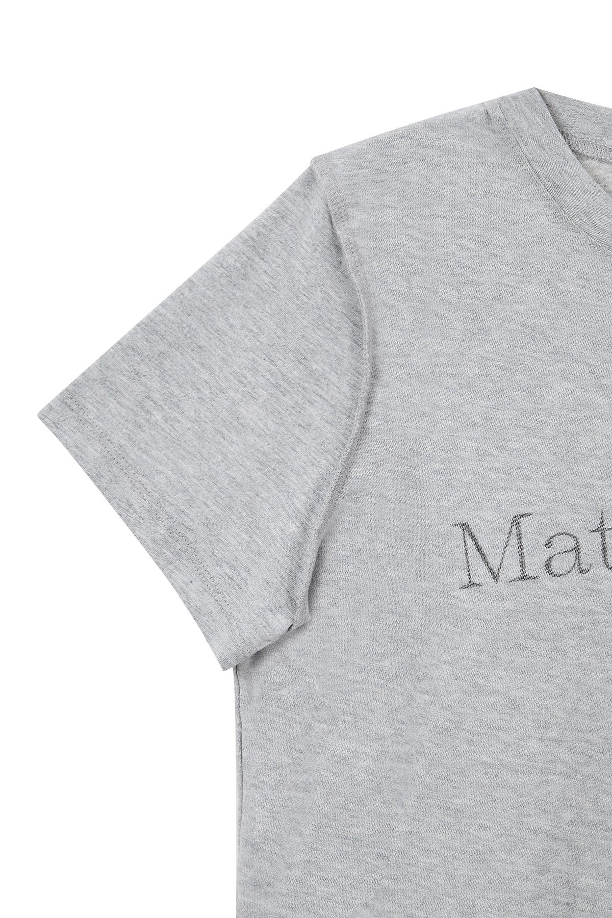 Matin Kim - Diagonal Logo Reversible Crop Top (Grey) product image 6 | TRAB K-Fashion Australia