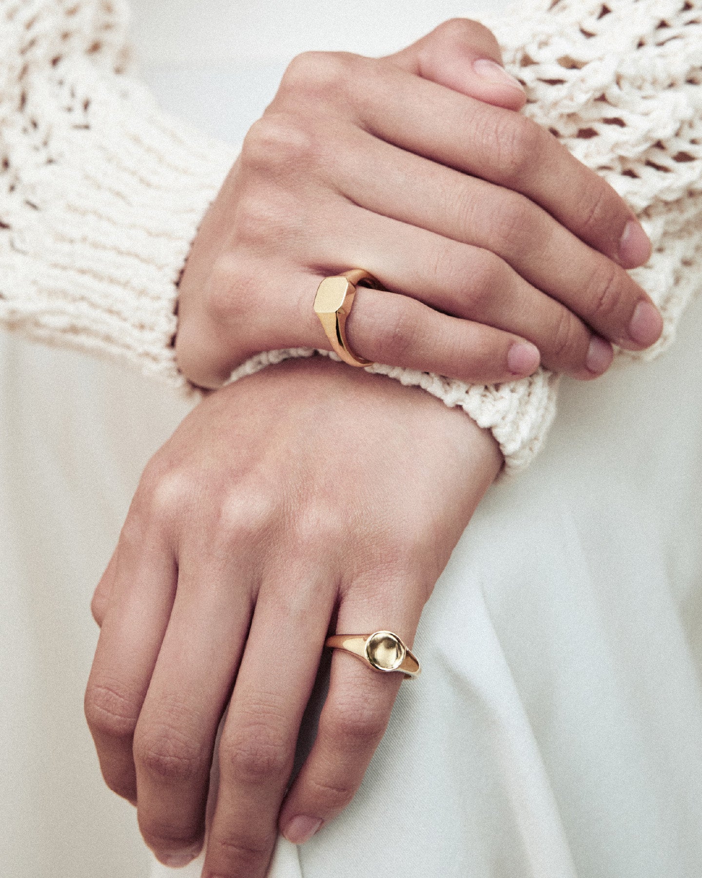 Numbering - Round Signet Pinky Ring #8524 product image 1 | TRAB K-Fashion Australia