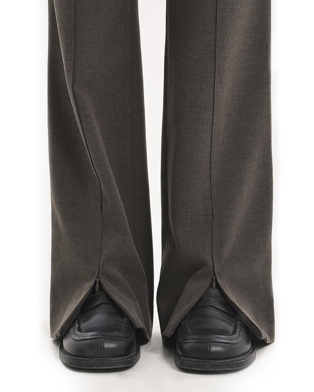 Brownyard - Lowrise Slit Pants (Brown) product image 4 | TRAB K-Fashion Australia
