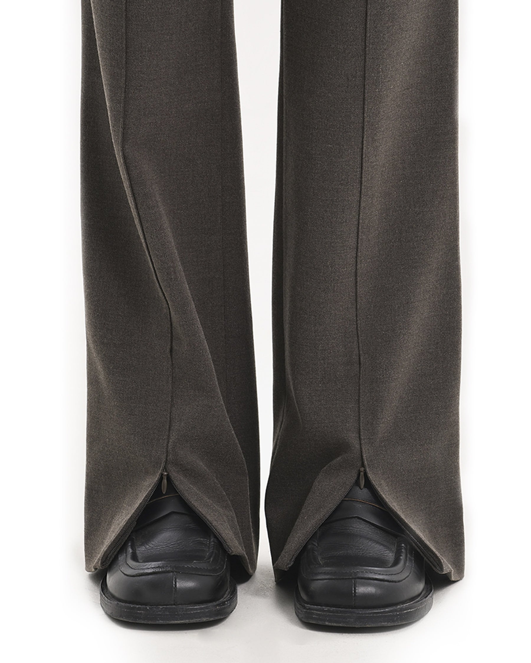 Brownyard - Lowrise Slit Pants (Brown) product image 4 | TRAB K-Fashion Australia