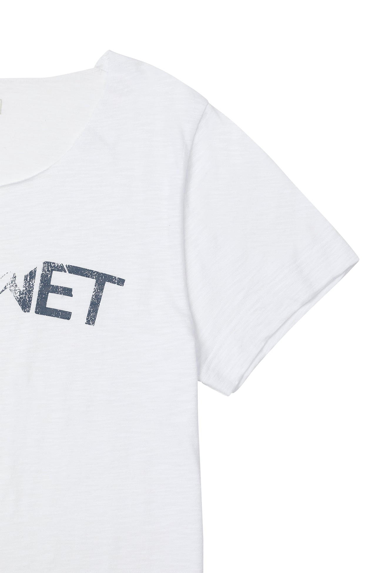 Deinet - Off Shoulder Graphic T-Shirt (White) product image 4 | TRAB K-Fashion Australia
