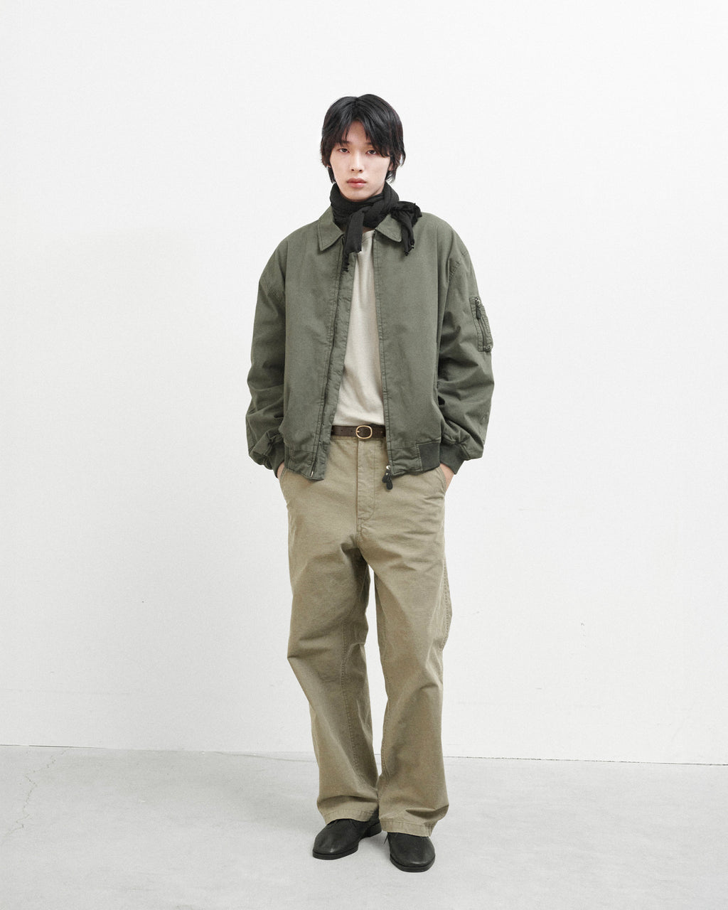 Brownyard - Washed Tanker Jacket (Olive) product image 1 | TRAB K-Fashion Australia