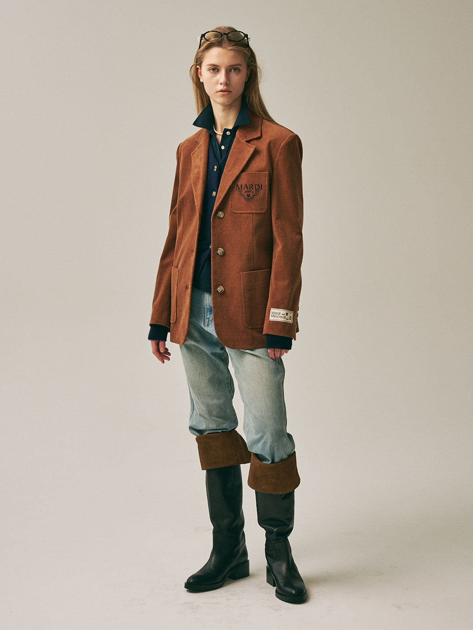 Mardi Mercredi - Corduroy Jacket Alumni Classique (Camel) product image 1 | TRAB K-Fashion Australia