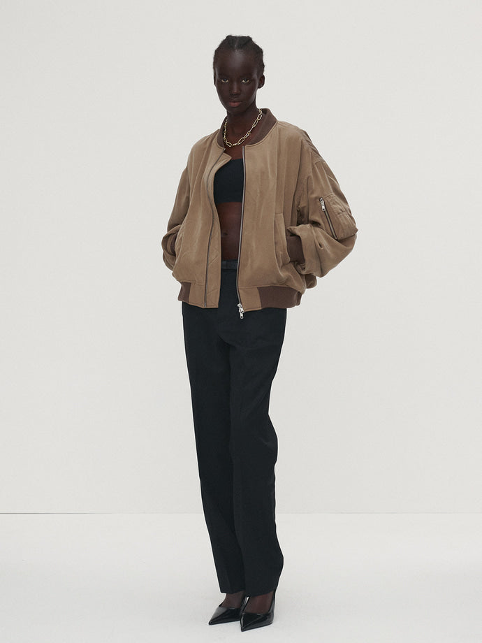 Tonywack - Rayon Twill Bomber Jacket (Sage) product image 1 | TRAB K-Fashion Australia