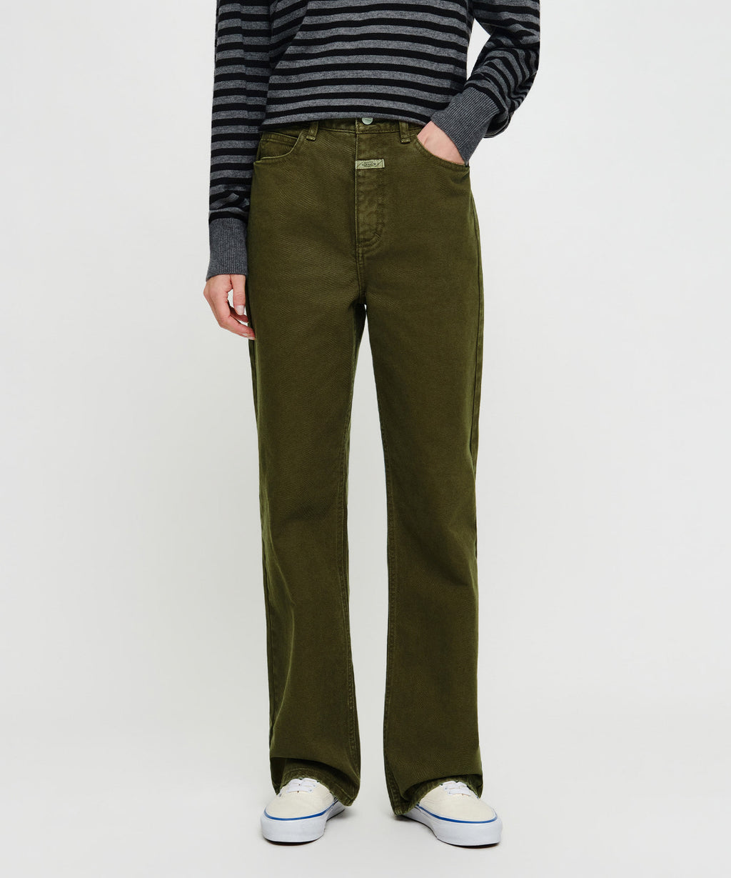 Marithe & Francois Girbaud - Straight Denim Pants (Olive) product image 2 | TRAB K-Fashion Australia