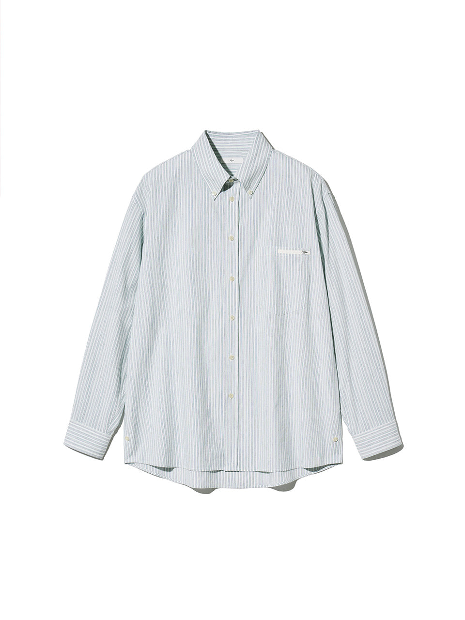 Kijun - Natural Stripe Button Down Shirt (Blue) product image 6 | TRAB K-Fashion Australia