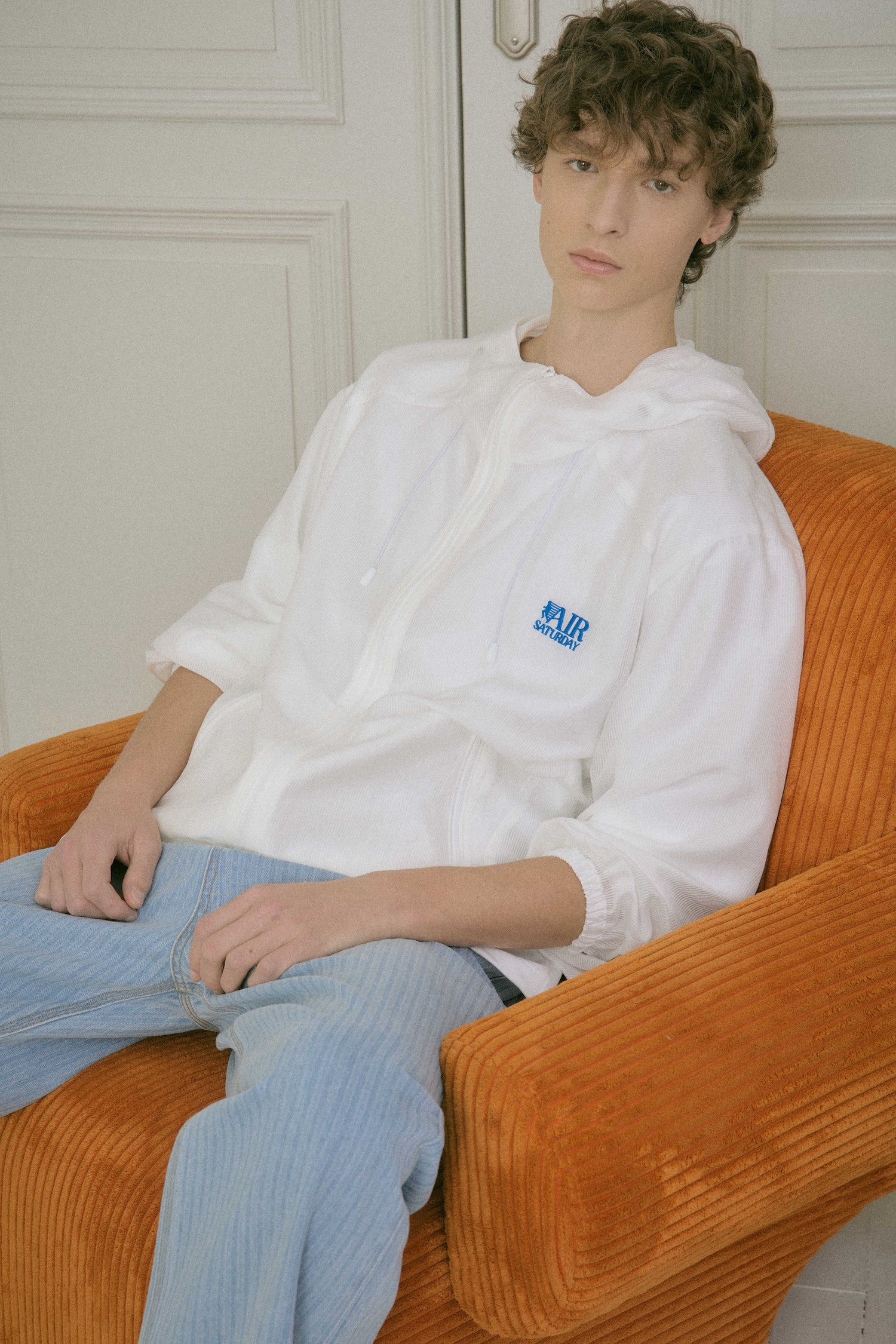 Stu - Stripe Windbreaker (White) product image 9 | TRAB K-Fashion Australia