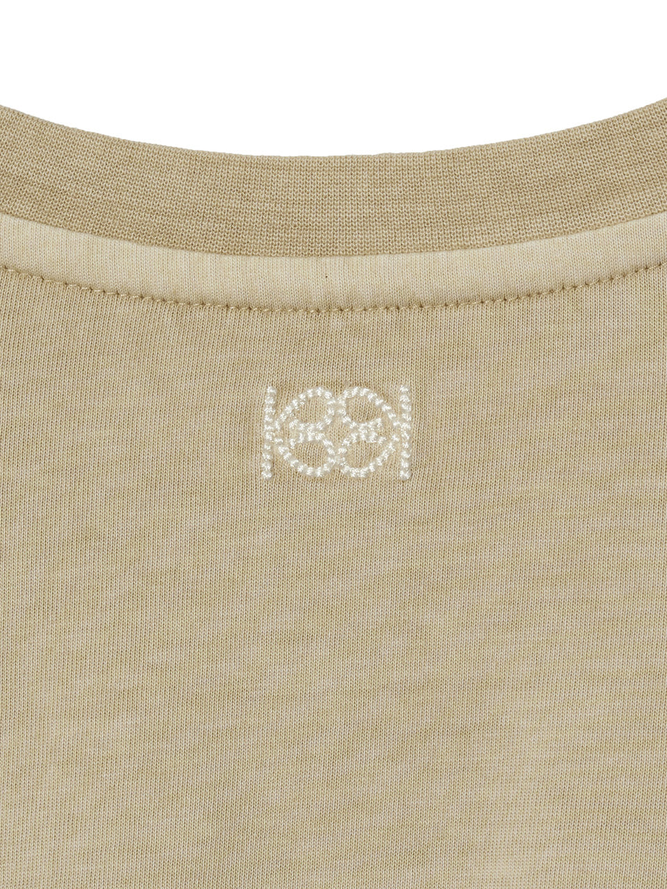 Kijun - Crest Long Sleeve T-Shirt (Beige) product image 9 | TRAB K-Fashion Australia