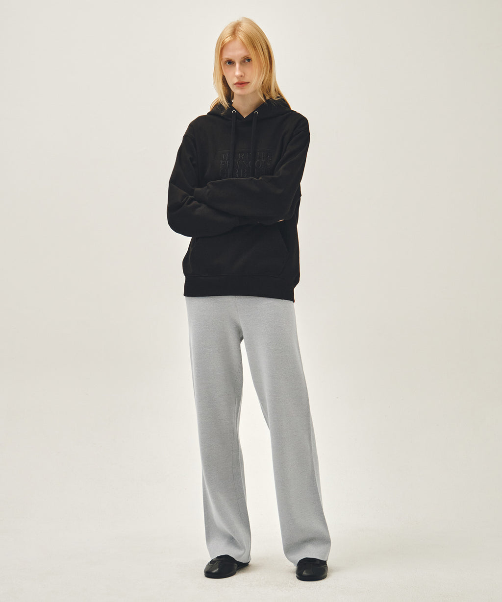Marithe & Francois Girbaud - Classic Logo Embroidery Hoodie (Black Black) product image 5 | TRAB K-Fashion Australia