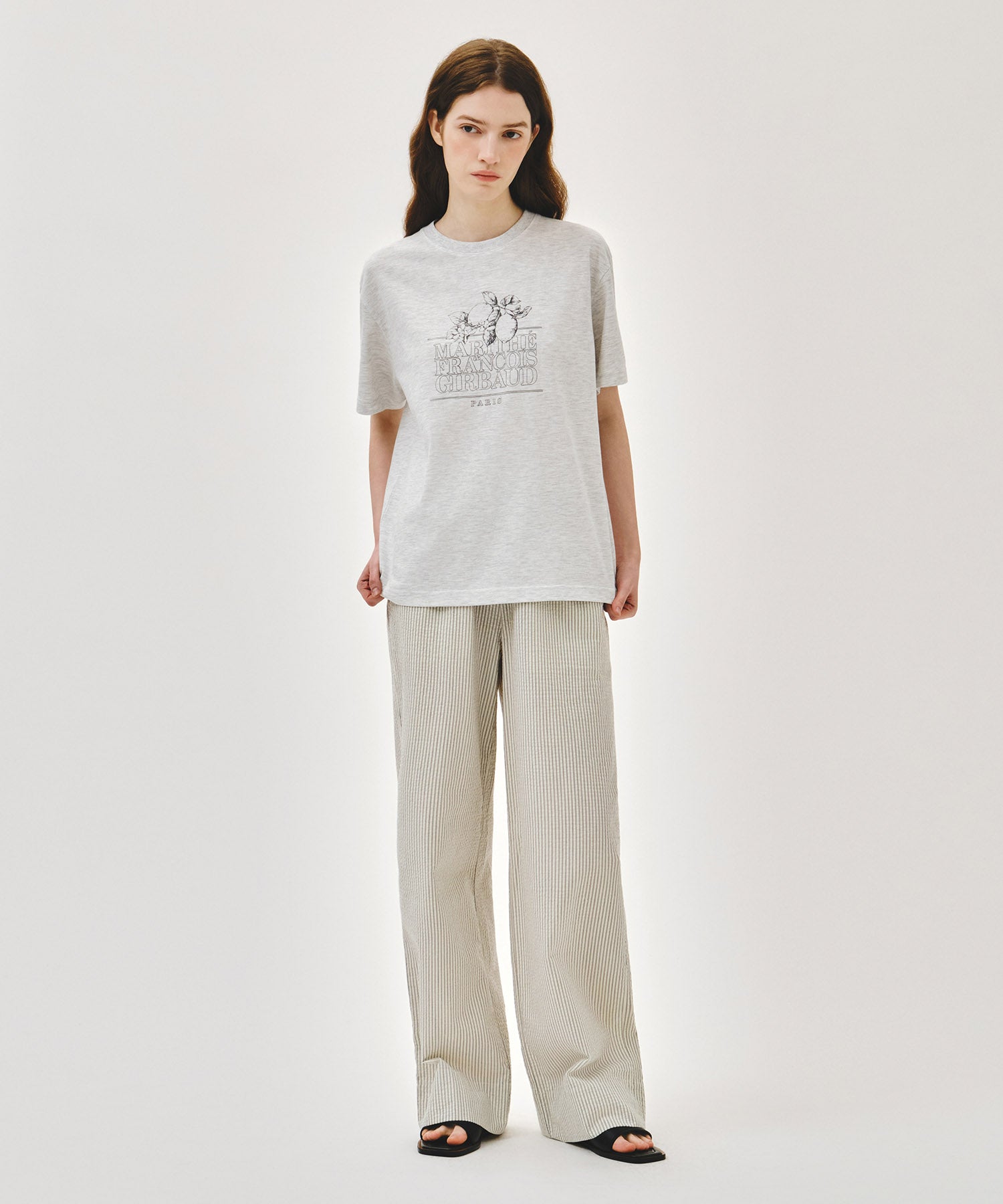 Marithe & Francois Girbaud - Aerocool Lemon Classic Logo Tee (Light Heather Gray) product image 5 | TRAB K-Fashion Australia