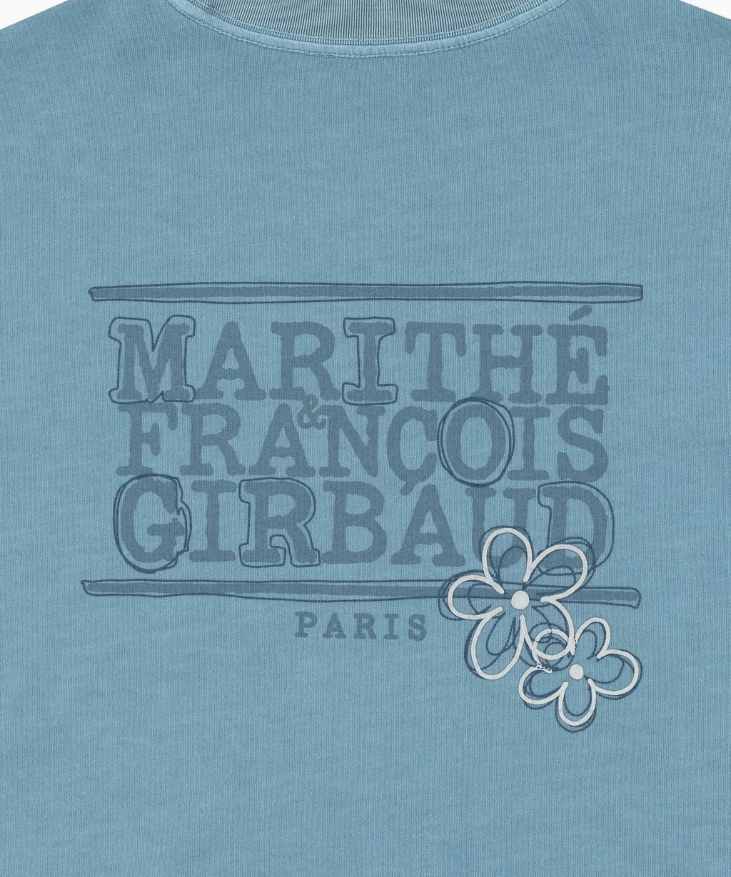 Marithe & Francois Girbaud - Back Point Classic Logo Dyeing Long Sleeve (Stone Blue) product image 5 | TRAB K-Fashion Australia
