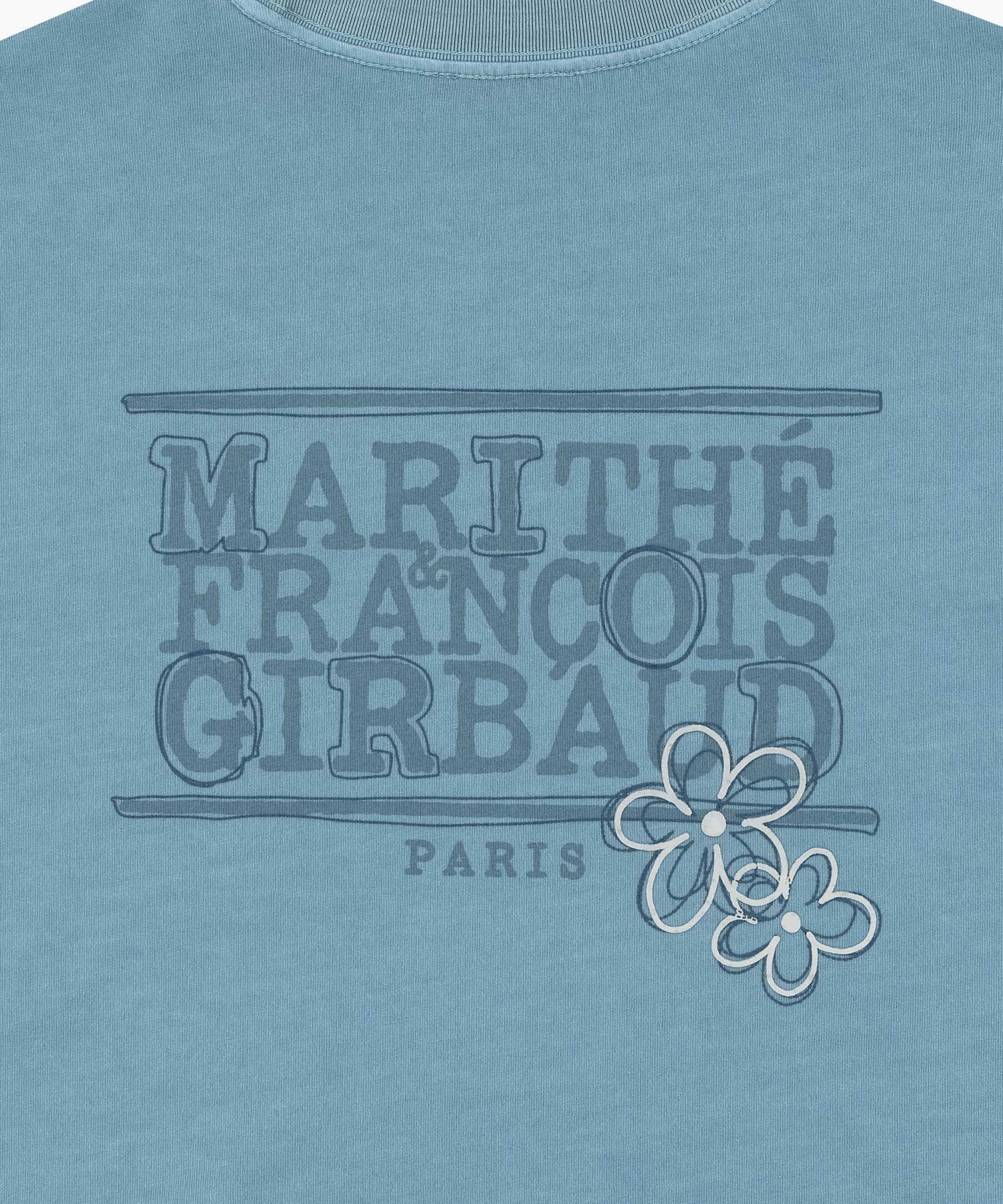 Marithe & Francois Girbaud - Back Point Classic Logo Dyeing Long Sleeve (Stone Blue) product image 5 | TRAB K-Fashion Australia
