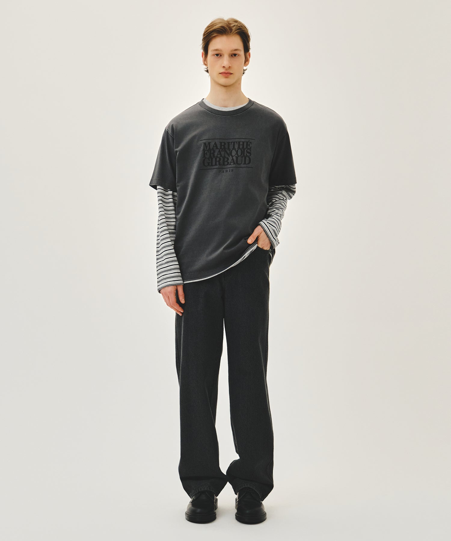 Marithe & Francois Girbaud - Classic Logo Tee (Charcoal) product image 5 | TRAB K-Fashion Australia