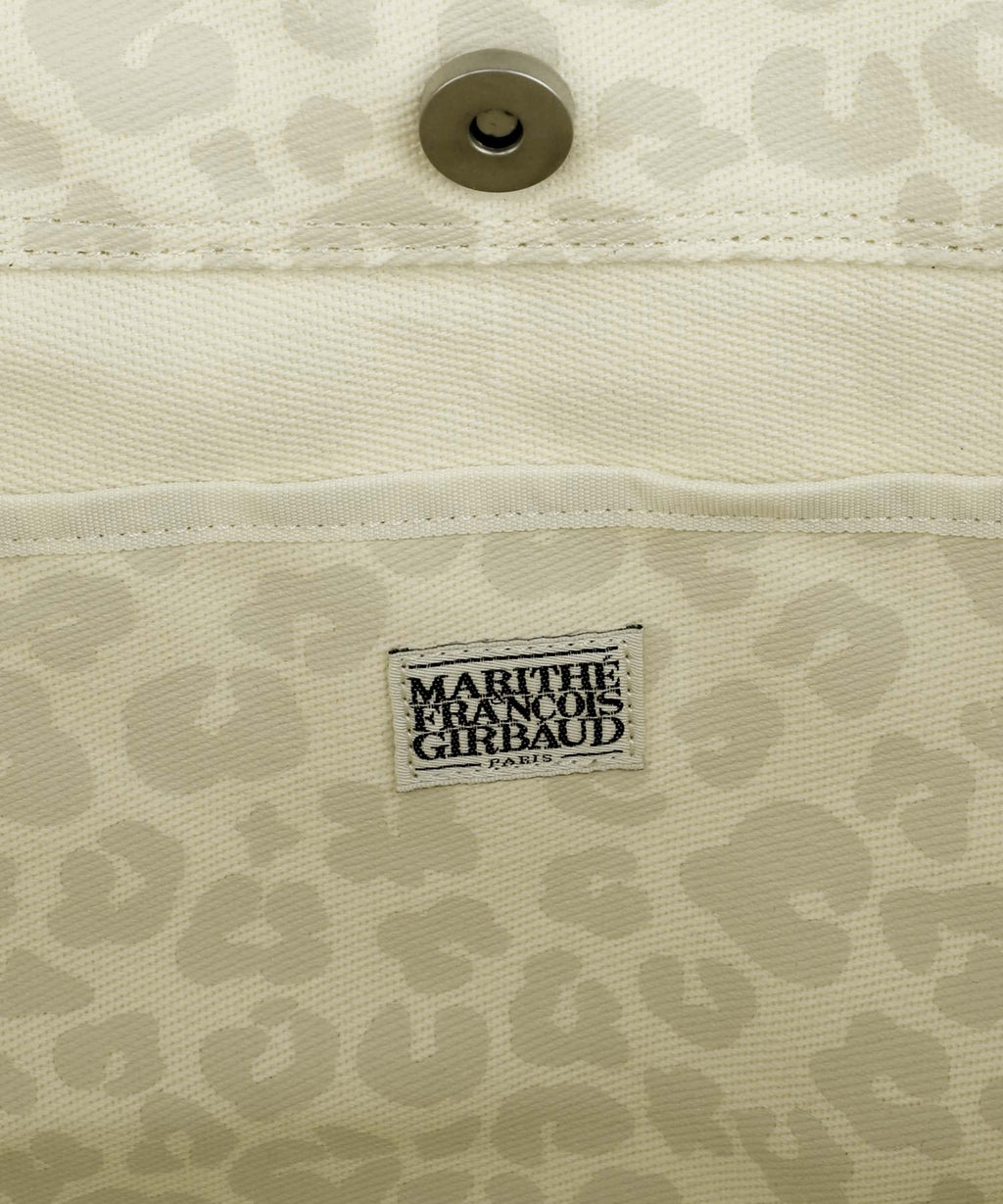Marithe & Francois Girbaud - Classic Logo Pattern Canvas Shoulder Bag (Ivory) product image 5 | TRAB K-Fashion Australia