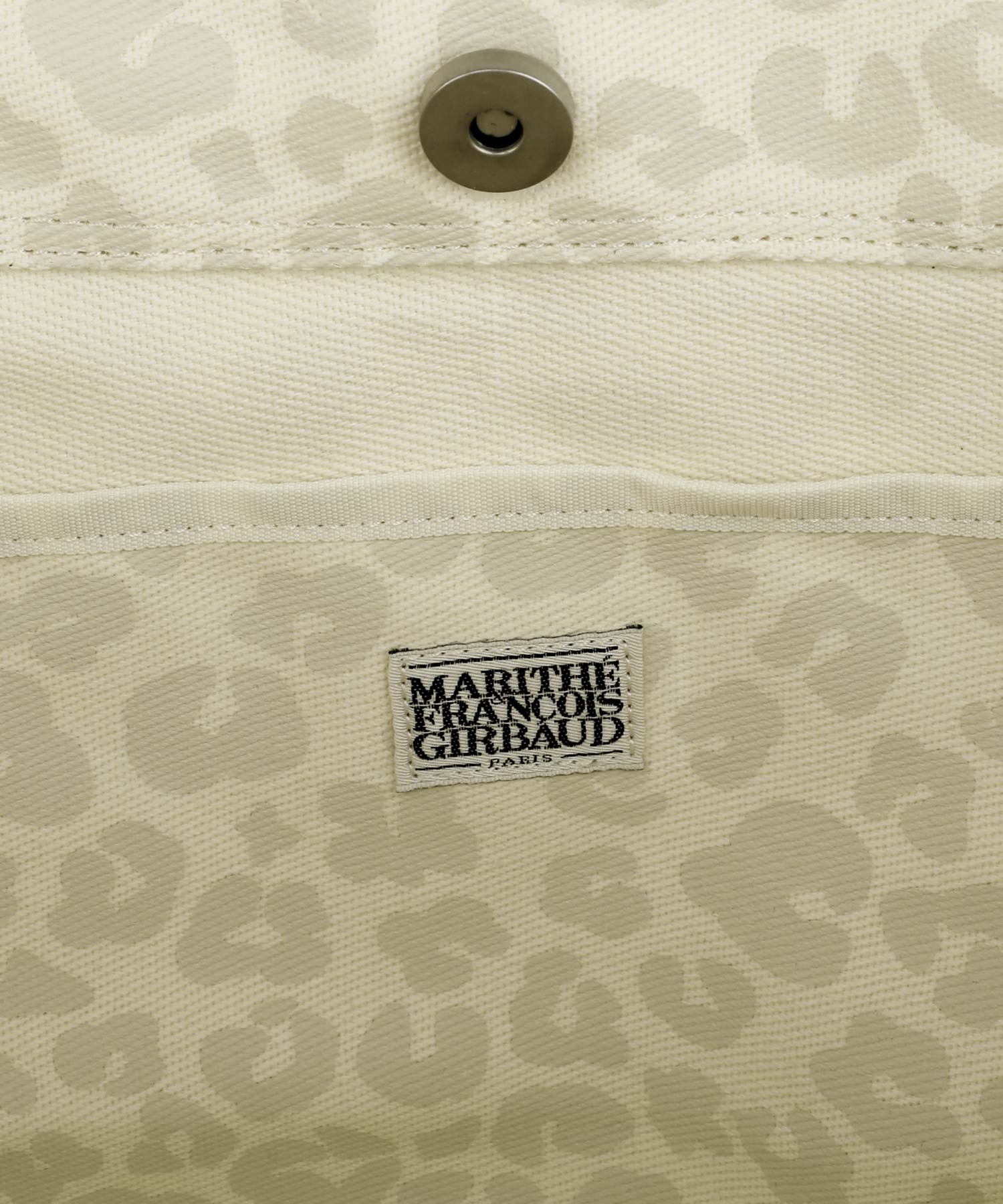 Marithe & Francois Girbaud - Classic Logo Pattern Canvas Shoulder Bag (Ivory) product image 5 | TRAB K-Fashion Australia