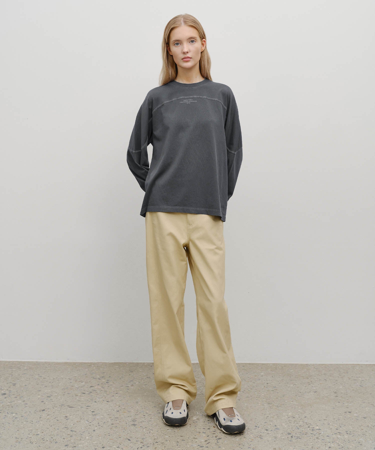 Marithe & Francois Girbaud - Incision Dyeing Long Sleeve (Navy) product image 5 | TRAB K-Fashion Australia