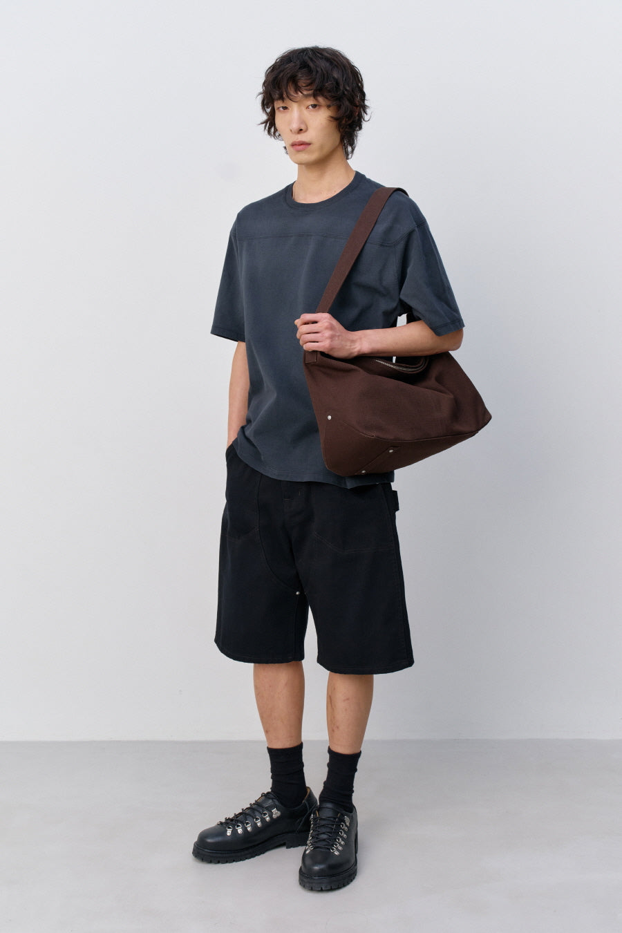 Insilence - Double Knee Shorts (Washed Black) product image 3 | TRAB K-Fashion Australia