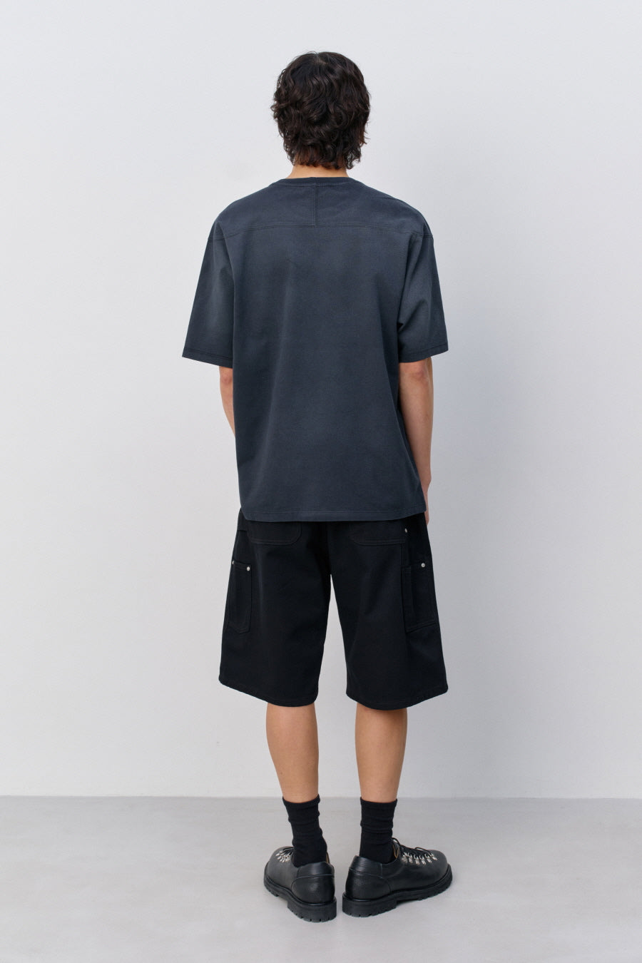 Insilence - Double Knee Shorts (Washed Black) product image 6 | TRAB K-Fashion Australia