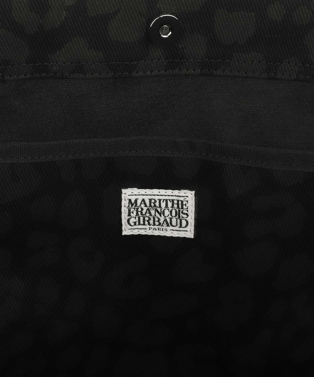 Marithe & Francois Girbaud - Classic Logo Pattern Canvas Shoulder Bag (Black) product image 5 | TRAB K-Fashion Australia