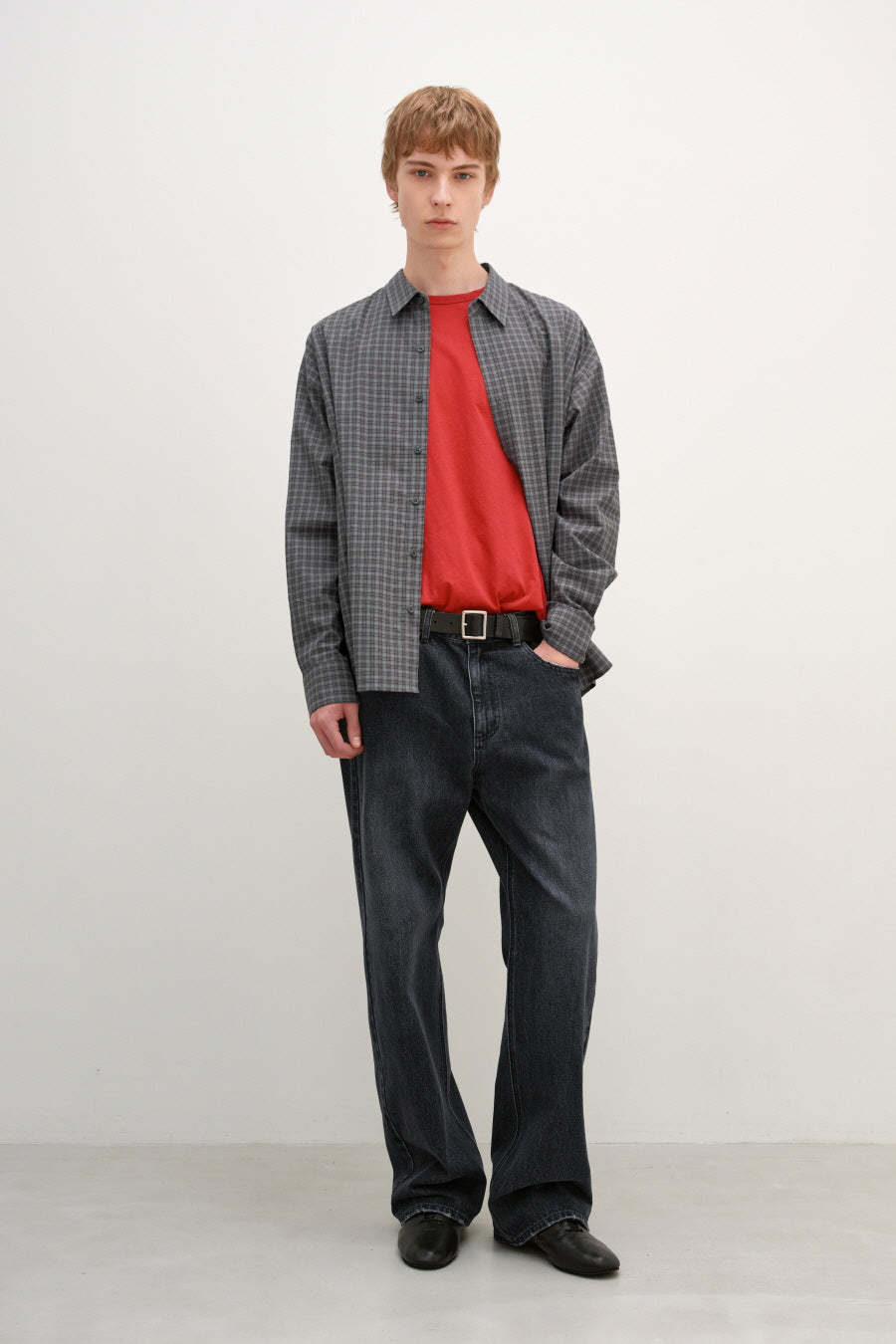 Insilence - Oversized Check Shirt (Mint Brown) product image 6 | TRAB K-Fashion Australia