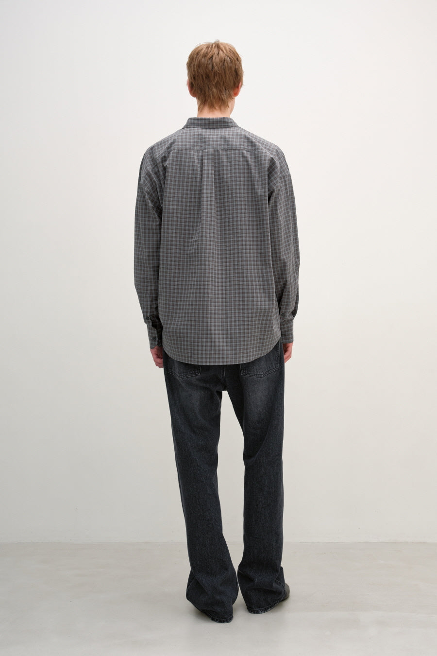 Insilence - Oversized Check Shirt (Mint Brown) product image 5 | TRAB K-Fashion Australia