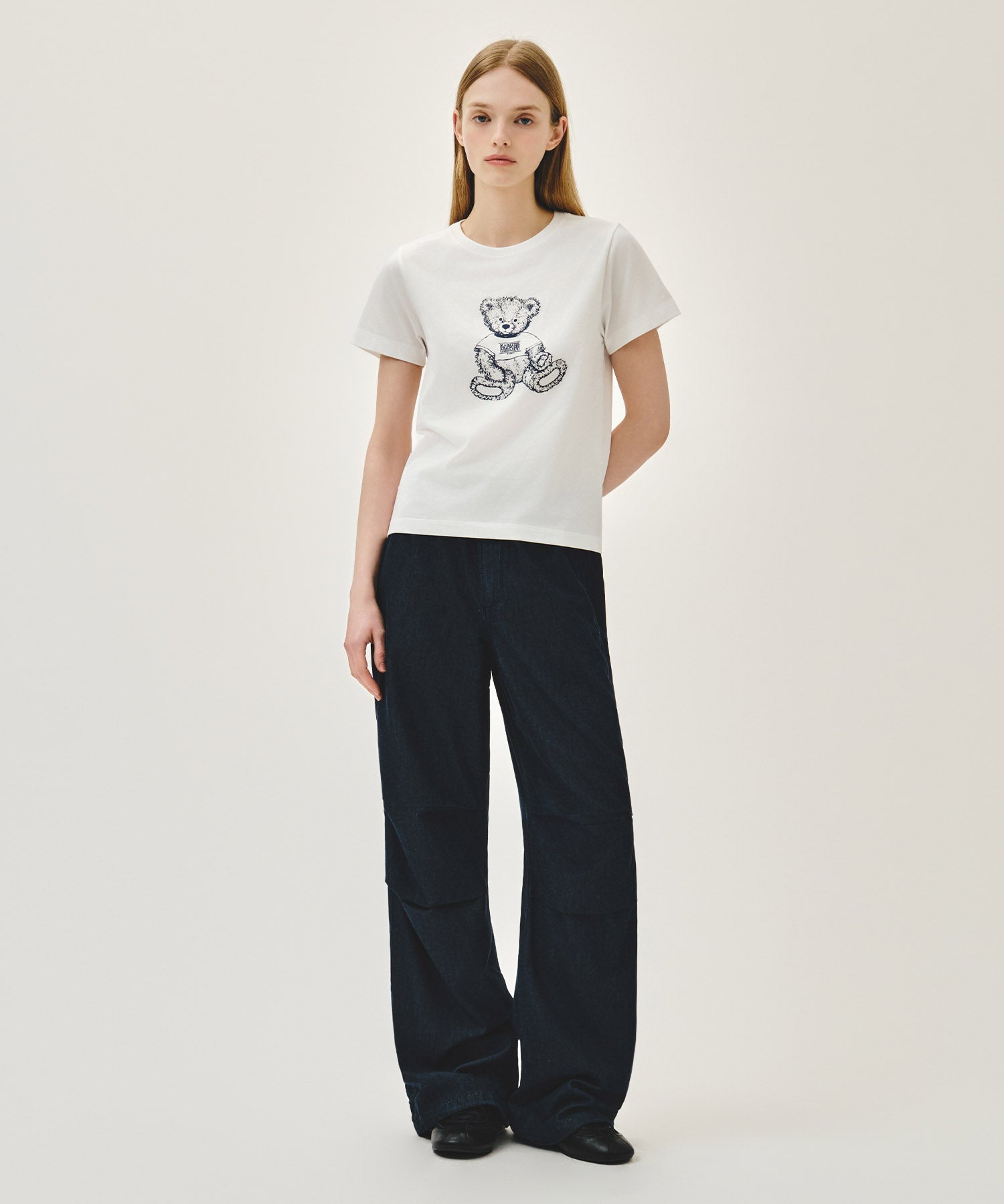 Marithe & Francois Girbaud - Doodle Bear Tee (White) product image 5 | TRAB K-Fashion Australia