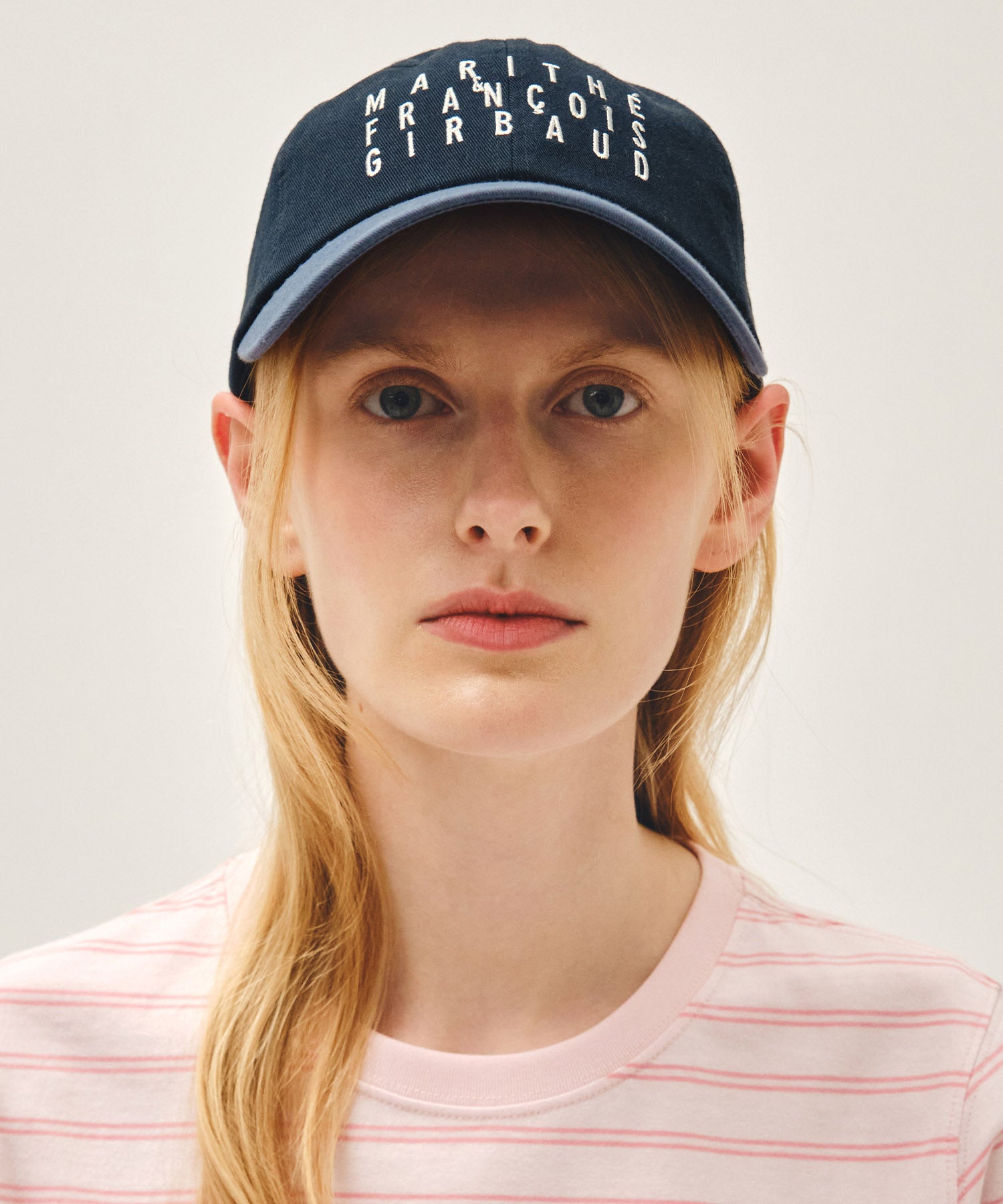 Marithe & Francois Girbaud - Typo Logo Color Block Covered Cap (Vintage Blue) product image 5 | TRAB K-Fashion Australia