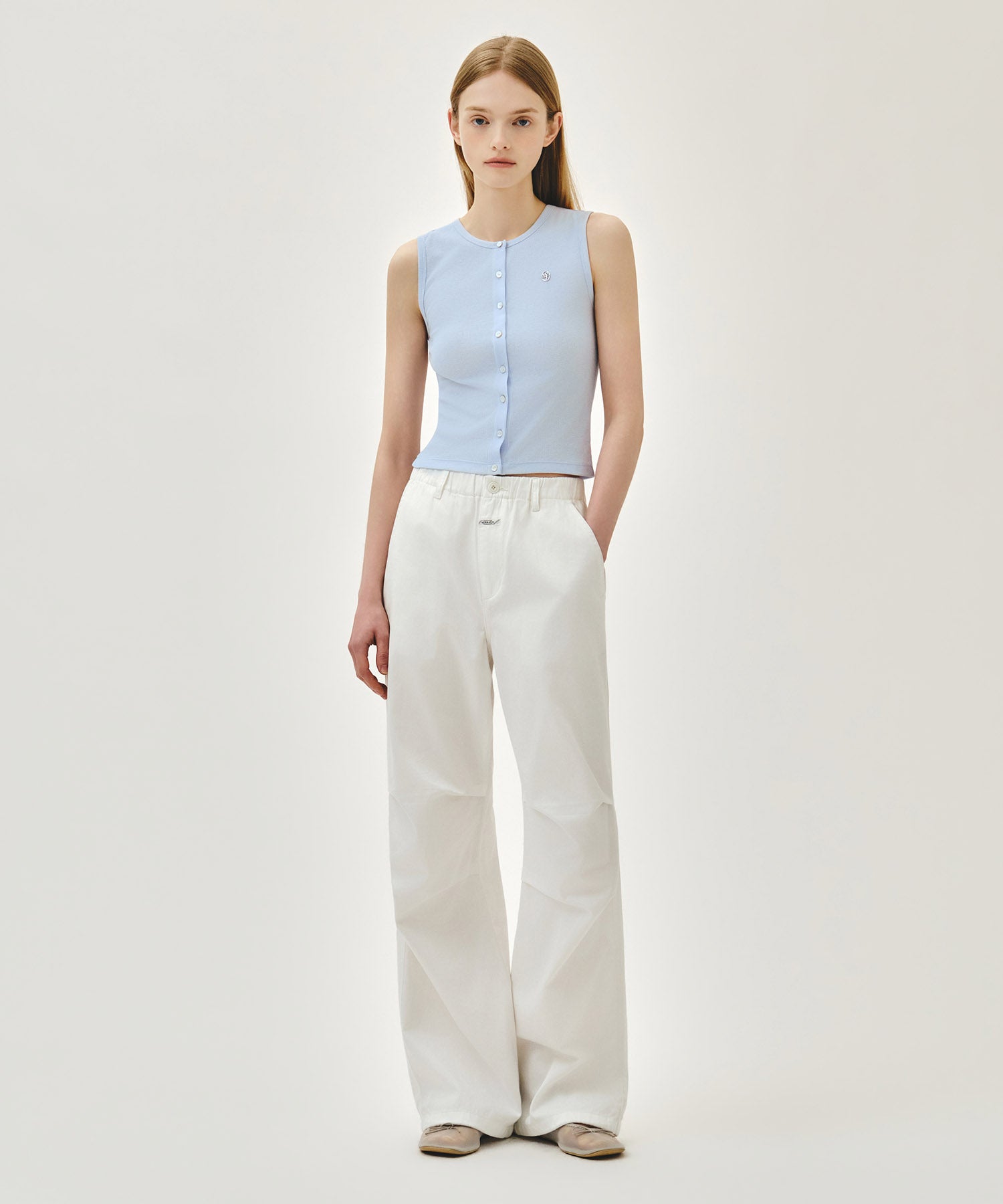 Marithe & Francois Girbaud - Button Up Sleeveless (Light Blue) product image 5 | TRAB K-Fashion Australia