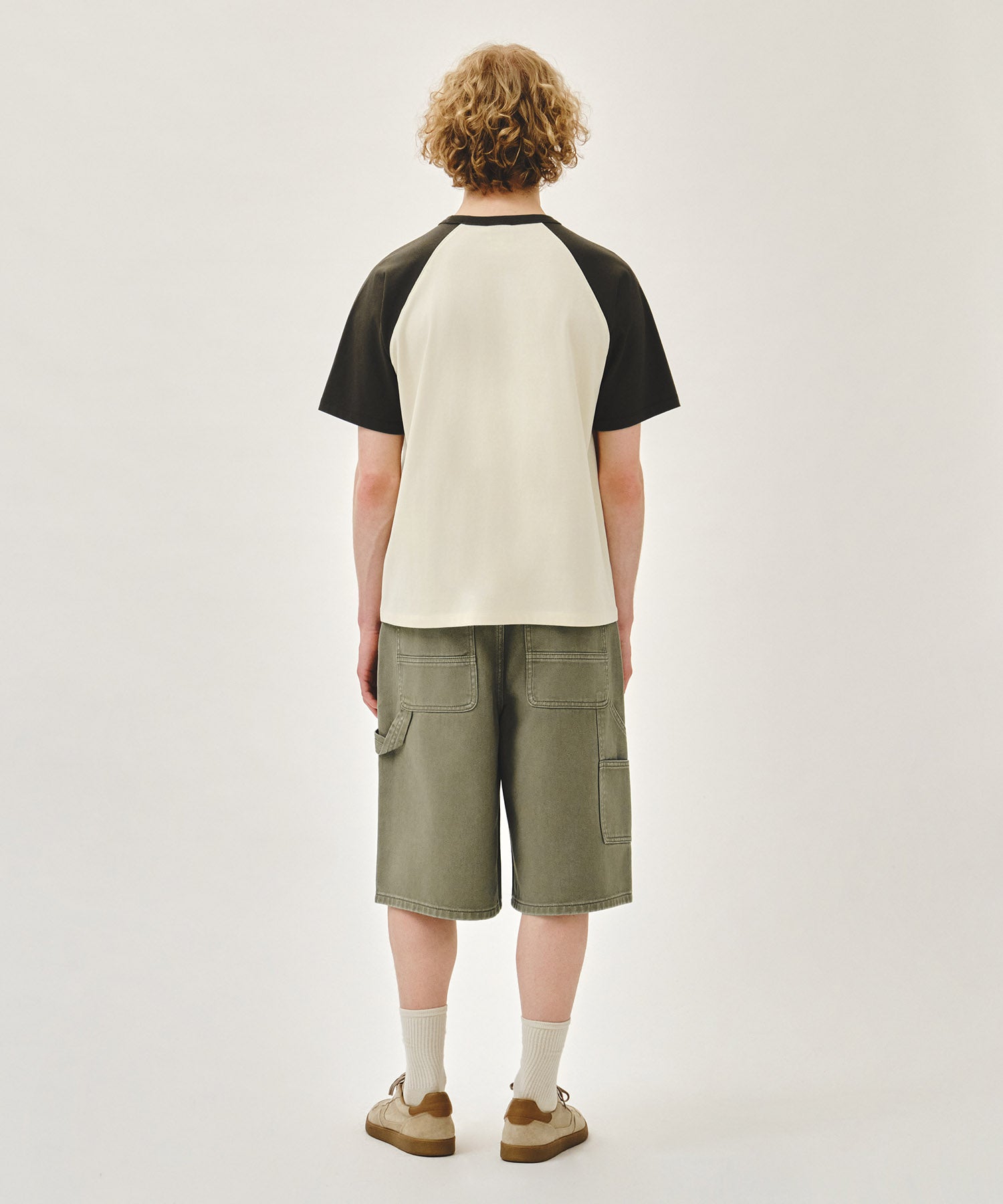 Marithe & Francois Girbaud - Bermuda Carpenter Denim Shorts (Gray Khaki) product image 5 | TRAB K-Fashion Australia
