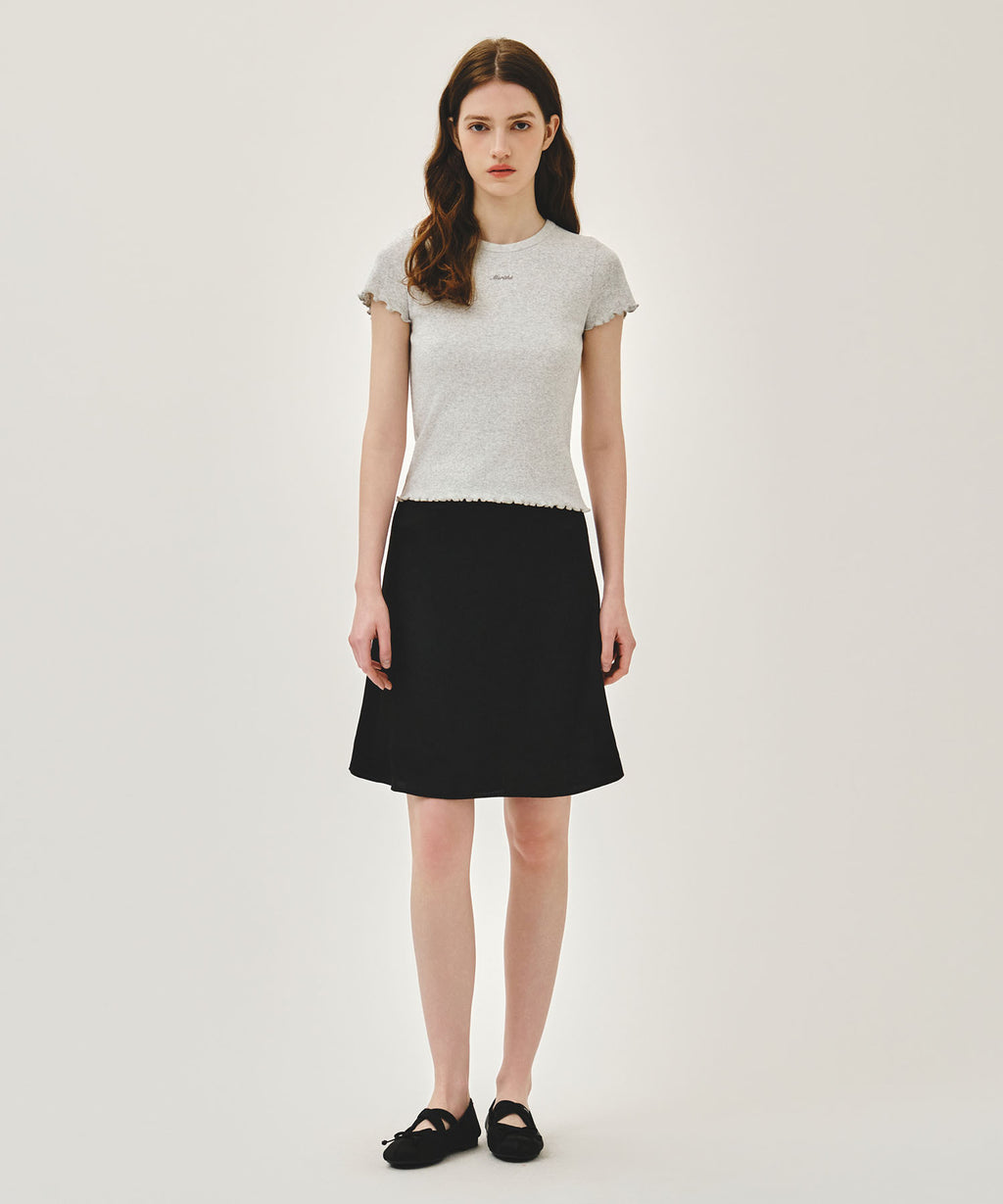 Marithe & Francois Girbaud - Rib Point Tee (Light Heather Gray) product image 5 | TRAB K-Fashion Australia