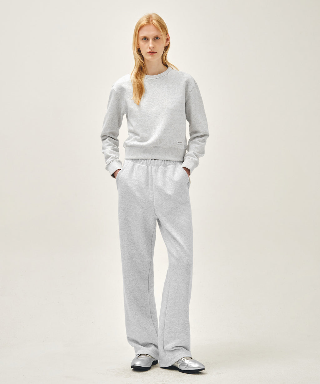 Marithe & Francois Girbaud - Basic Crop Sweatshirt (Light Heather Gray) product image 5 | TRAB K-Fashion Australia